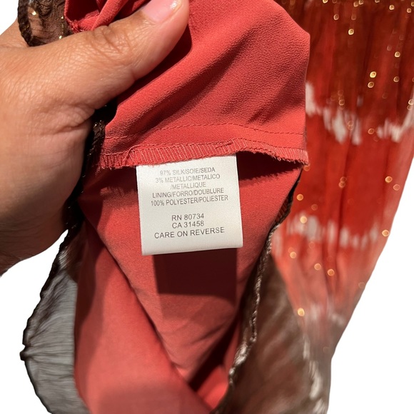 BCBG MAXAZRIA Silk Ombré Y2K Dress Size Extra Small - Picture 9 of 12